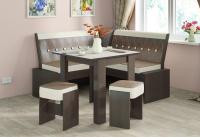 Кухонная лавка Кантри мини (венге, кожзам темно-коричневый №725 (ТриЯ) ) в Красноперекопске от производителя в интернет магазине Планета Комфорта Кухонная лавка Кантри мини (венге, кожзам темно-коричневый №725 (ТриЯ) ) в Красноперекопске от производителя