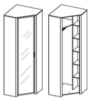 Фото  шкаф камелия п-(360)-06-з (72) угловой производитель Сантан