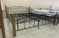 Кровать двуспальная Планета Лофт (СМ 160х200) с основанием ( 160х200 , дерево/металл , черный-бук , без подъемного мех. , без ящиков , без матраса (ТМК) ) в Красноперекопске от производителя 