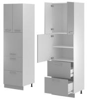 Кухня Монс пенал ПСВ-62 (белый, графит,(Леко)) в Красноперекопске от производителя 