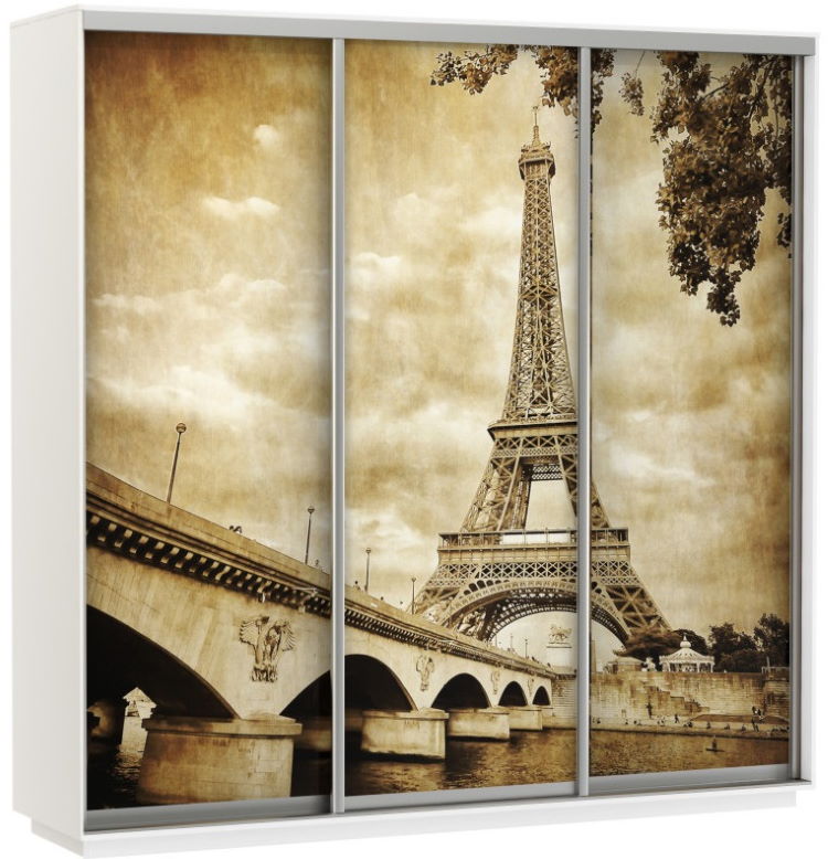 Фото Шкаф-купе Экспресс Трио Фото (2,1х0,6х2,4 - 3 двери) от производителя Мебельная компания Е1 в Красноперекопске по цене 56&nbsp;220 ₽