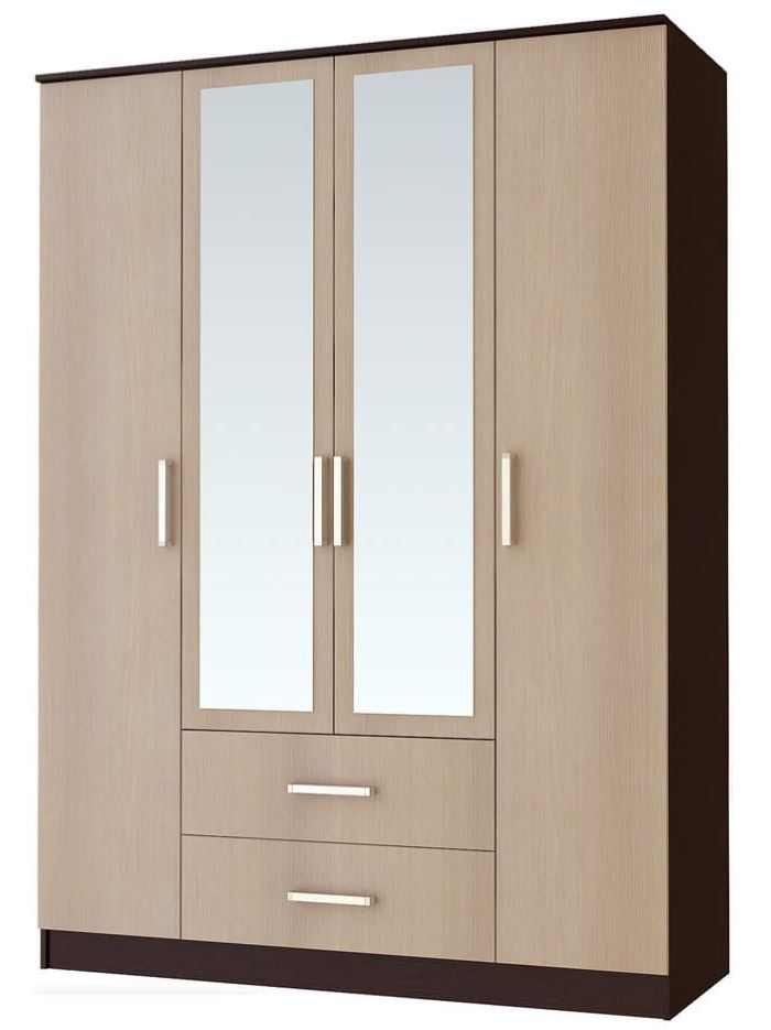 Фото Шкаф Фиеста (160) четырехдверный от производителя БТС  в Красноперекопске по цене 15&nbsp;590 ₽