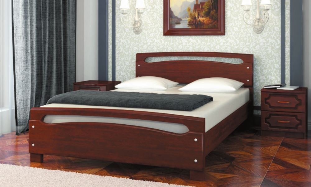 Фото Кровать двуспальная Камелия-2 (СМ 140х200) без основания с универсальными царгами от производителя Браво-мебель в Красноперекопске по цене 17 120 ₽