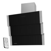 Вытяжка наклонная Cascada 90 (900х415хh1100(1400)) (Материал Металл/Стекло , Цвет Металлик/Черный) в Красноперекопске от производителя в интернет магазине Планета Комфорта Вытяжка наклонная Cascada 90 (900х415хh1100(1400)) (Материал Металл/Стекло , Цвет Металлик/Черный) в Красноперекопске от производителя