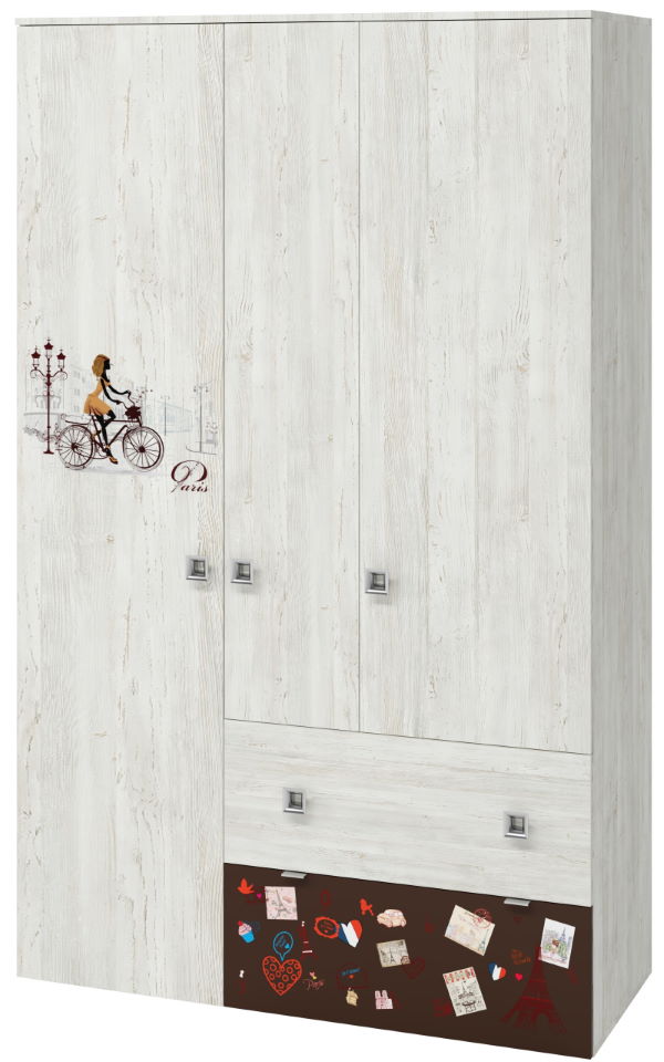 Фото Шкаф Поло (129) трехдверный от производителя Регина в Красноперекопске по цене 19&nbsp;560 ₽