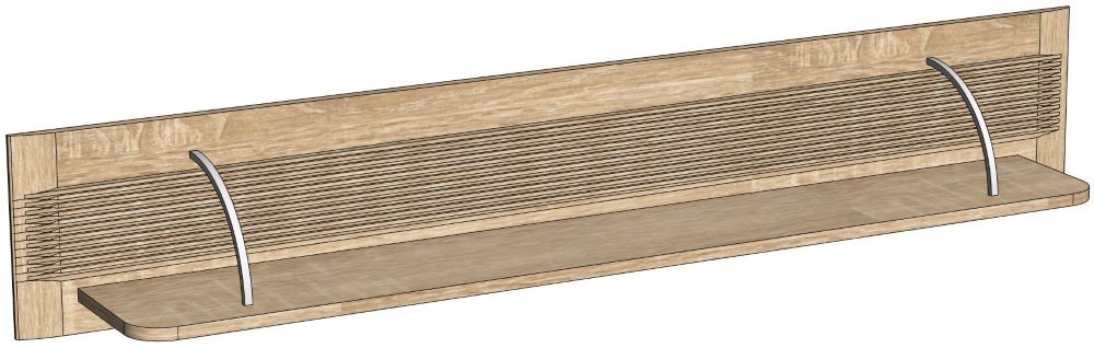 Фото Полка навесная Магнолия ГМ-11 от производителя СБК в Красноперекопске по цене 3&nbsp;240 ₽