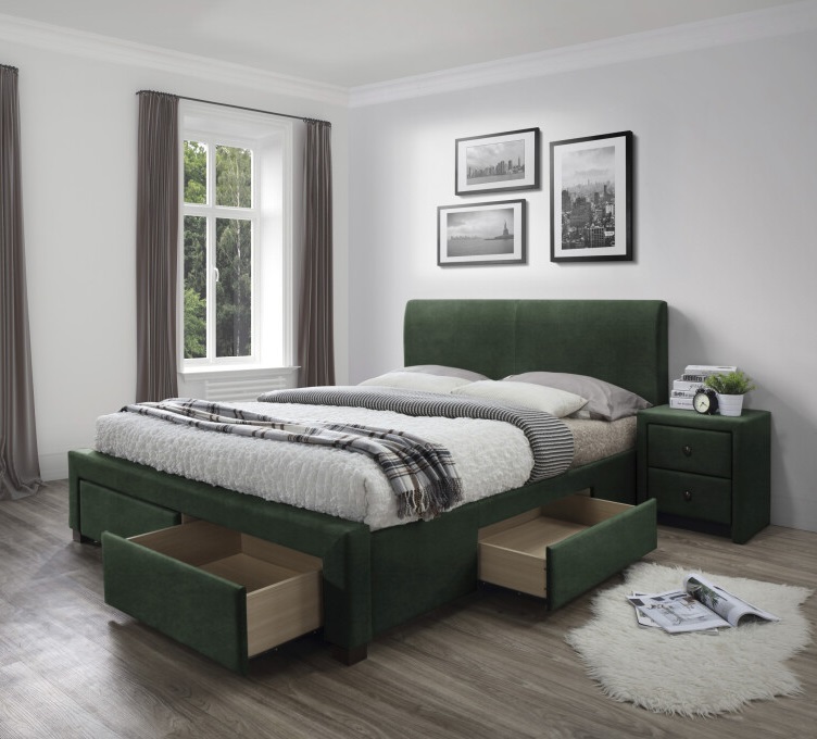 Фото Кровать двуспальная Halmar Modena 3 (СМ 160х200) c ортопедическим основанием от производителя Halmar  в Красноперекопске по цене 64&nbsp;020 ₽