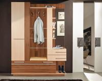 Прихожая Орфей (Цвет корпуса:ясень шимо темный-ясень шимо светлый, цвет фасада:ясень шимо темный-ясень шимо светлый, цвет обивки:молочный (Мебель Маркет) ) в Красноперекопске от производителя 