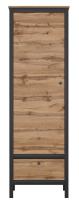 Шкаф Loft REG1D1S (дуб вотан, дуб вотан-черный (Black Red White (БРВ)) ) в Красноперекопске от производителя в интернет магазине Планета Комфорта Шкаф Loft REG1D1S (дуб вотан, дуб вотан-черный (Black Red White (БРВ)) ) в Красноперекопске от производителя