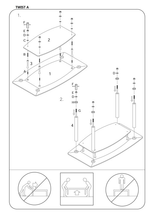 Фото Стол обеденный Signal Twist A от производителя Signal в Красноперекопске по цене 22 690 ₽