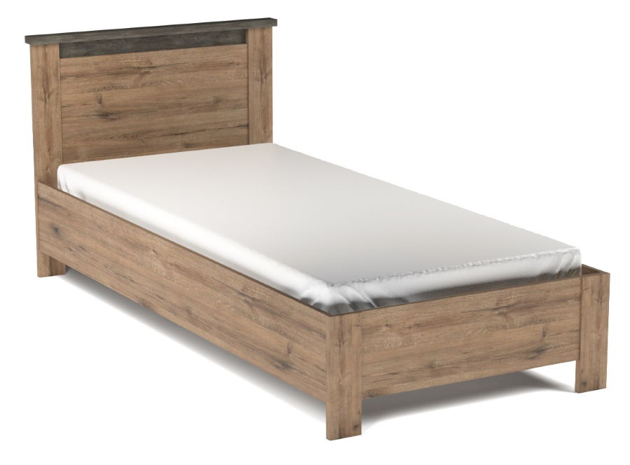 Фото Кровать односпальная Денвер (СМ 90х200) без основания от производителя СБК в Красноперекопске по цене 10 560 ₽