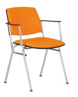 Фото  стул для посетителя айсит (isit) arm (хром) производитель Новый стиль