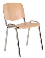 Фото  стул для посетителя исо (iso) wood (хром) производитель Новый стиль
