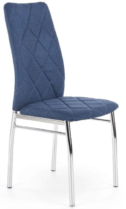 Стул Halmar K309 ( Обивка стула:ткань, хром, синий (Halmar ) ) Стул Halmar K309 ( Обивка стула:ткань, хром, синий (Halmar ) )