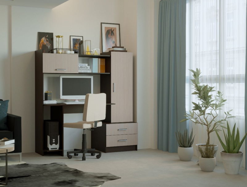 Фото Стол компьютерный ПКС-7 (1,5) от производителя ПАМИР в Красноперекопске по цене 11&nbsp;440 ₽