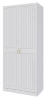 Шкаф Мэгги ШР-2 (91) двухдверный (белый снег, лак белый ,(Браво-мебель)) в Красноперекопске от производителя 