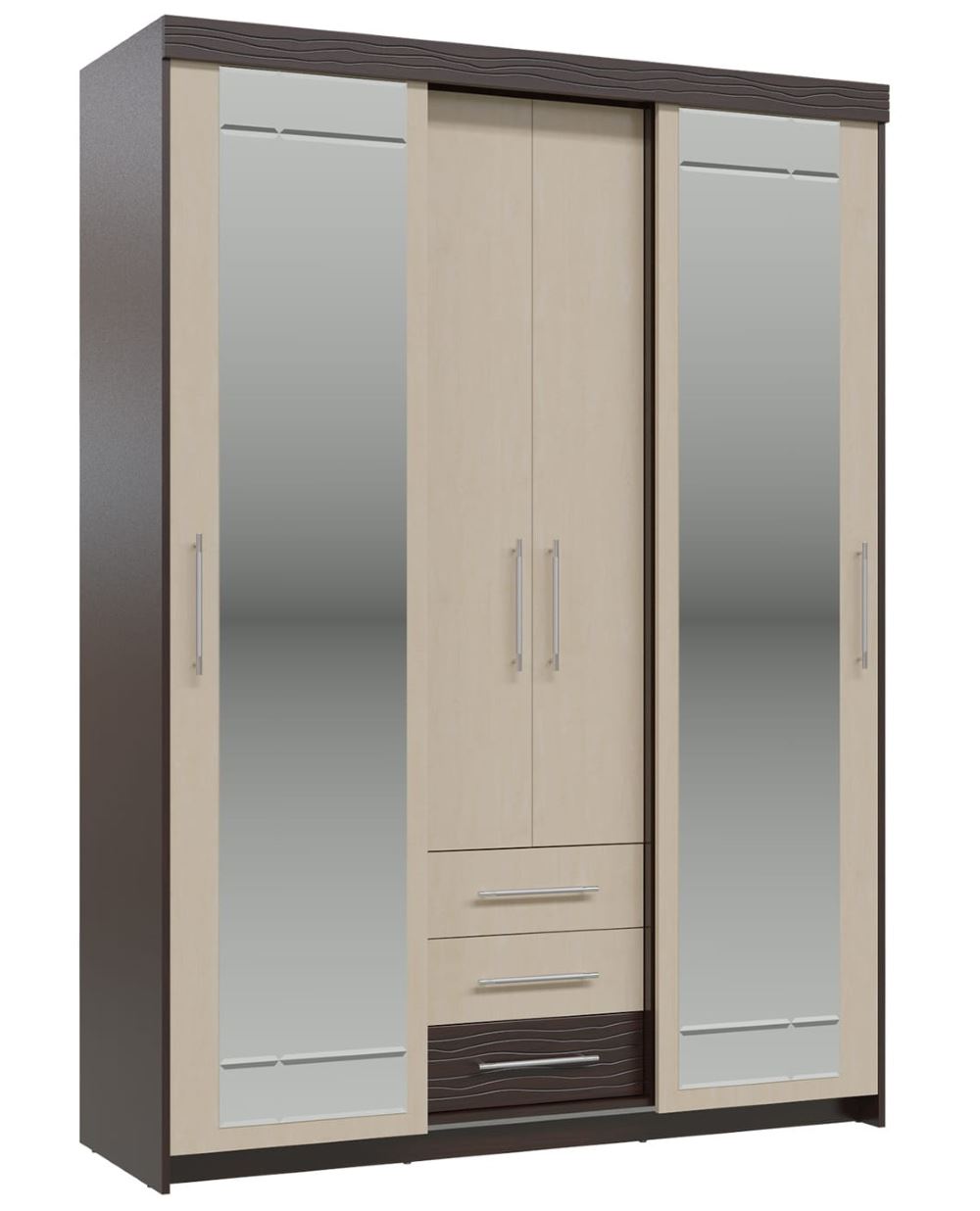 Фото Шкаф-купе с ящиками Олимп (2 двери) от производителя Гранд Кволити в Красноперекопске по цене 36 860 ₽