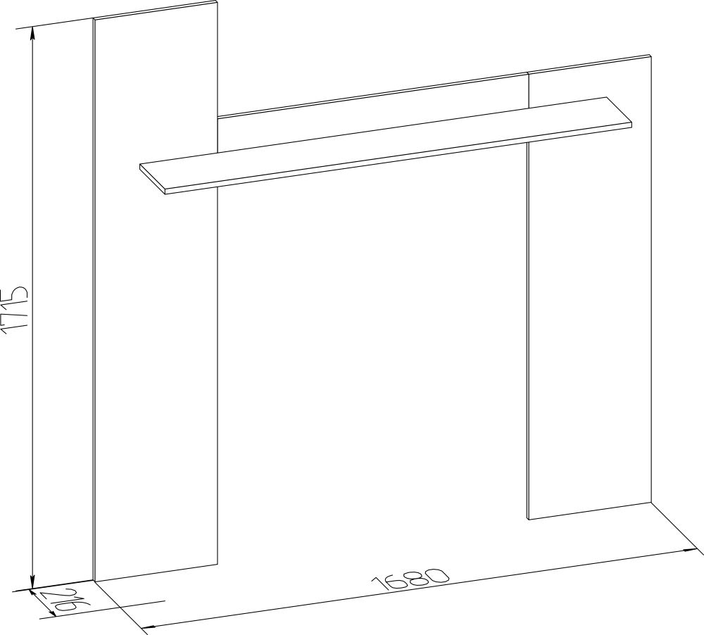 Фото Полка навесная Леон-4  от производителя Глазов в Красноперекопске по цене 2 850 ₽