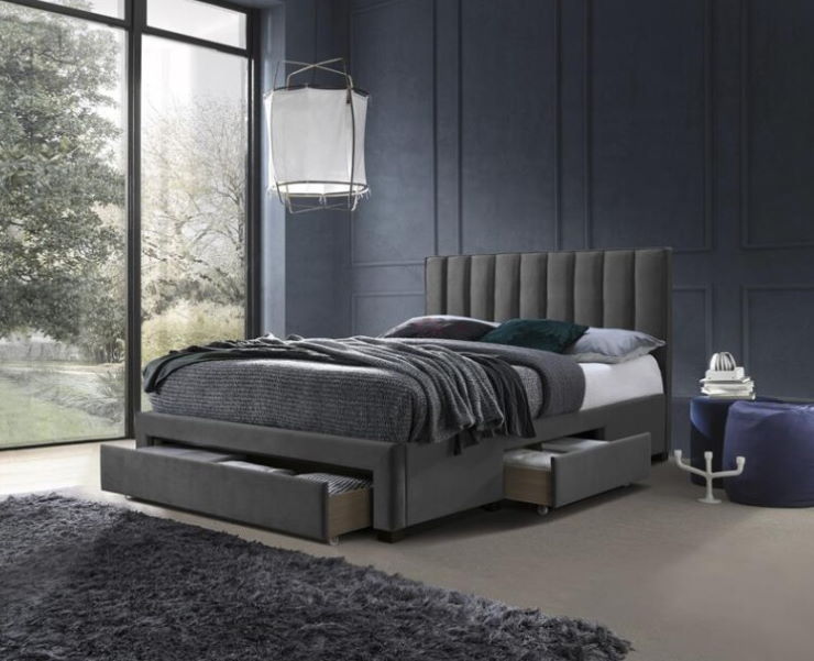 Фото Кровать двуспальная Halmar Grace (СМ 160х200) c ортопедическим основанием от производителя Halmar  в Красноперекопске по цене 62 380 ₽