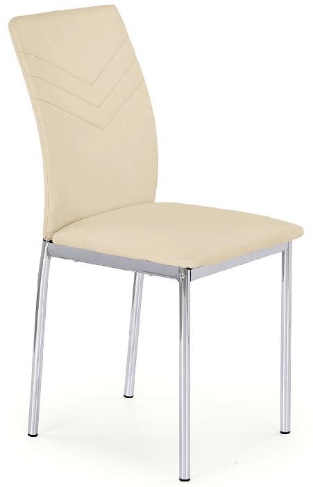 Стул Halmar K137 ( Обивка стула:экокожа , хром, бежевый (Halmar ) ) Стул Halmar K137 ( Обивка стула:экокожа , хром, бежевый (Halmar ) )