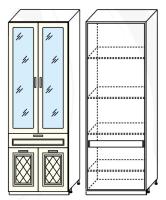 Фото  кухня диана-4 прованс шкаф 800 (шп-2) производитель Фант-мебель