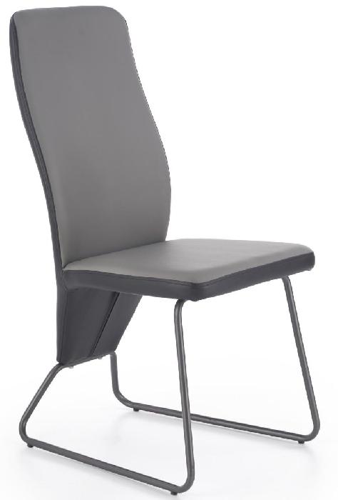 Стул Halmar K300 ( Обивка стула:экокожа , хром, черный-серый (Halmar ) ) Стул Halmar K300 ( Обивка стула:экокожа , хром, черный-серый (Halmar ) )