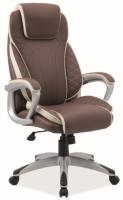 Кресло компьютерное Signal Q-391 (Материал обивки: экокожа, цвет обивки: коричневый-кремовый (Signal) ) в Красноперекопске от производителя 