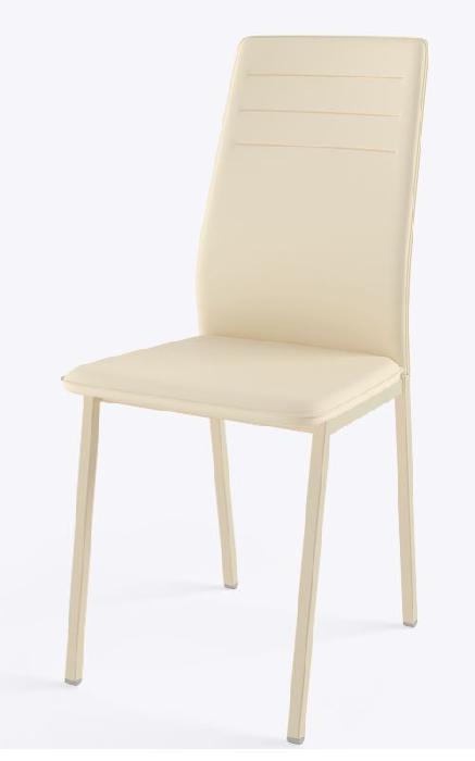 Стул обеденный Квирк ( Обивка стула:кожзам , бежевый, кремовый (Mamadoma) ) Стул обеденный Квирк ( Обивка стула:кожзам , бежевый, кремовый (Mamadoma) )