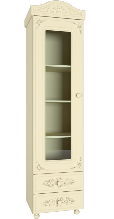 Фото Шкаф-пенал со стеклом Ассоль плюс АС-1  от производителя Компасс в Красноперекопске по цене 27&nbsp;850 ₽