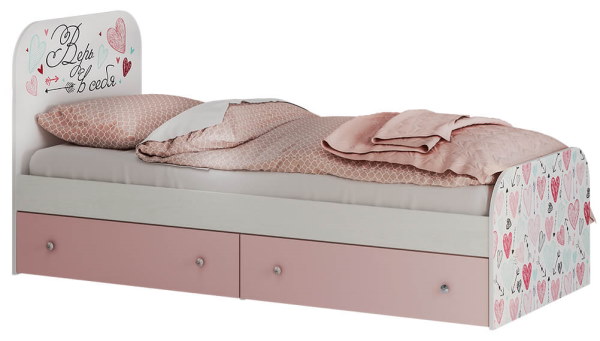 Фото Кровать детская Малибу КР-10 Light (СМ 80х186) с ящиками от производителя БТС  в Красноперекопске по цене 12 740 ₽
