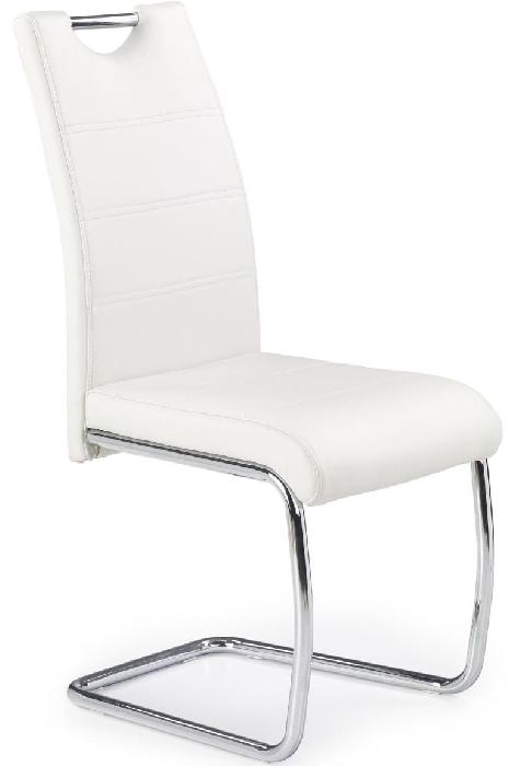 Стул Halmar K211 ( Обивка стула:экокожа , хром, белый (Halmar ) ) Стул Halmar K211 ( Обивка стула:экокожа , хром, белый (Halmar ) )