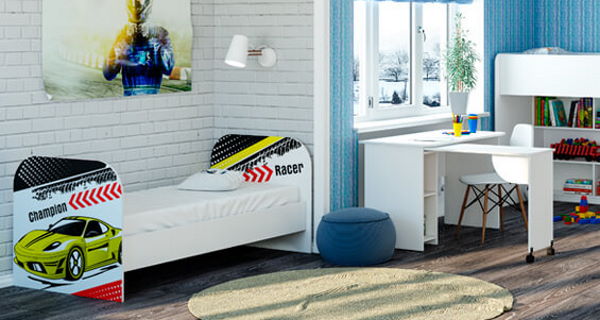 Фото Кровать детская Тойс КР-08 (СМ 80х180) от производителя БТС  в Красноперекопске по цене 10 440 ₽