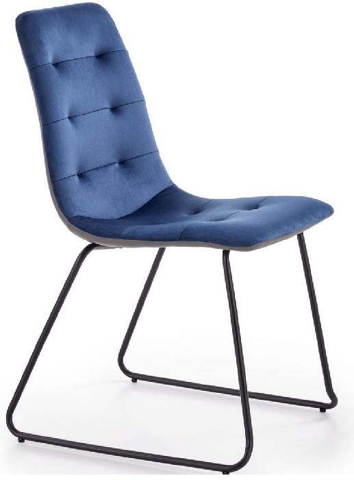 Стул Halmar K321 ( Обивка стула:ткань/экокожа, черный, темно-синий-серый (Halmar ) ) Стул Halmar K321 ( Обивка стула:ткань/экокожа, черный, темно-синий-серый (Halmar ) )