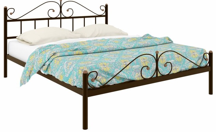 Фото Кровать двуспальная Диана Plus (СМ 140х200) трубка металл от производителя Милсон в Красноперекопске по цене 13 130 ₽