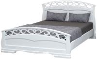 Фото  кровать двуспальная грация-1 (см 140х200) без основания с универсальными царгами производитель Браво-мебель
