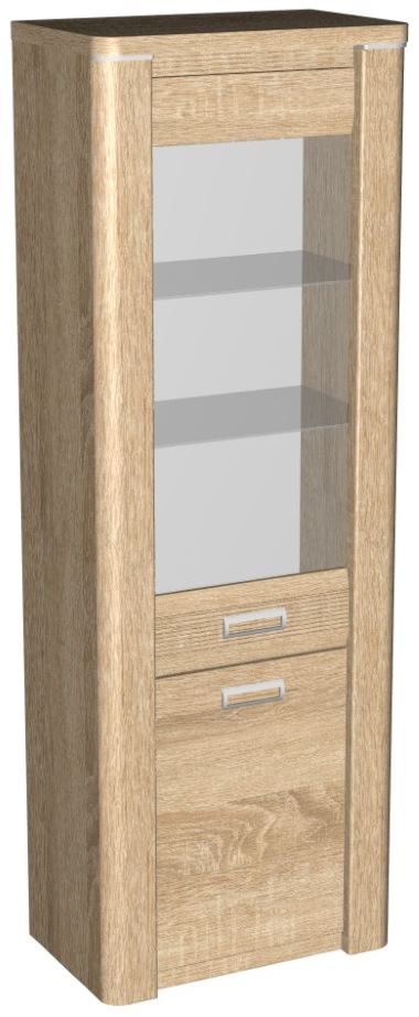 Фото Пенал со стеклом высокий Магнолия ГМ-03 от производителя СБК в Красноперекопске по цене 18 030 ₽