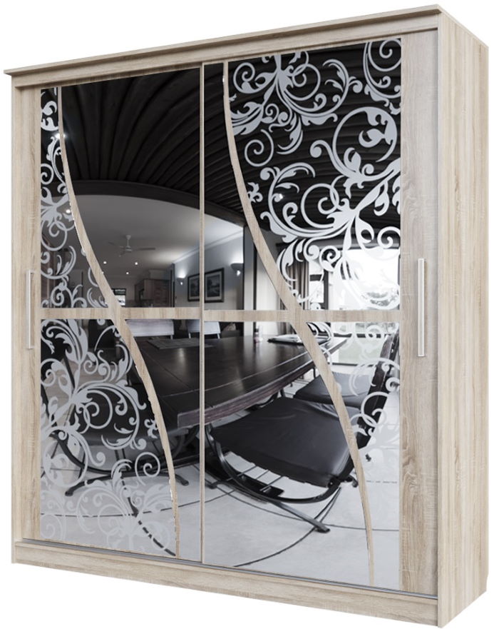 Фото Шкаф-купе №19 Волна (1,5 - 2 двери) от производителя SV-мебель в Красноперекопске по цене 33 560 ₽