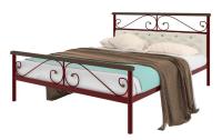 Фото derevyannye-krovati кровать двуспальная эсмеральда plus мягкая (см 180х190) трубка металл производитель Милсон