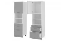 Кухня Бронкс пенал П-63 (белый, бетон,(Леко)) в Красноперекопске от производителя 