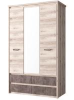 Фото raspashnoy-shkaf шкаф 3dg4sz джаз (jazz) (127) трехдверный производитель Анрэкс