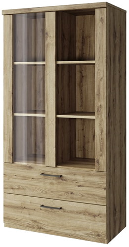 Фото Шкаф с витриной 1V2S3N Дорсет (Doorset) от производителя Анрэкс в Красноперекопске по цене 17 680 ₽