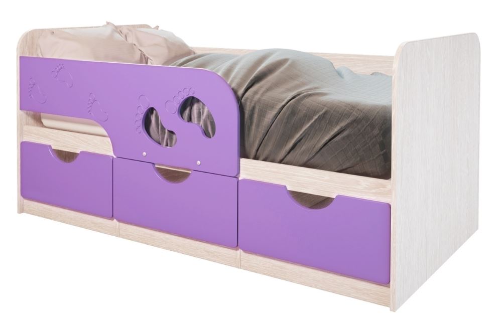 Фото Кровать детская Минима Лего (СМ 80х160) от производителя Мебелони в Красноперекопске по цене 13&nbsp;530 ₽