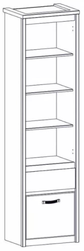 Фото Шкаф открытый 1D1S Прованс (Provence) от производителя Анрэкс в Красноперекопске по цене 15 020 ₽
