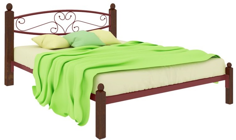 Фото Кровать двуспальная Каролина Lux (СМ 140х200) трубка металл от производителя Милсон в Красноперекопске по цене 18 920 ₽