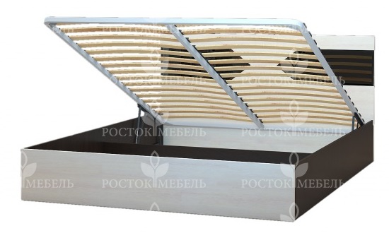 Фото Кровать двуспальная Ника-1 КД-2.9 (СМ 160х200) с подъемным механизмом от производителя Росток в Красноперекопске по цене 26 360 ₽