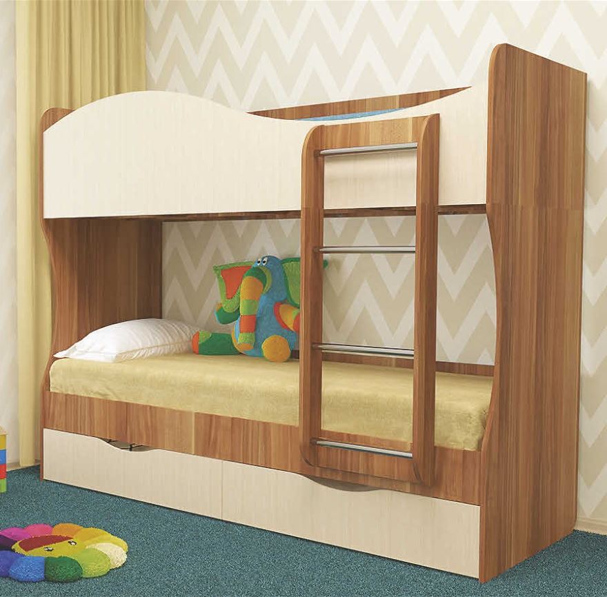 Фото Кровать 2-х ярусная Кузя (СМ 80х200) от производителя Пирамида в Красноперекопске по цене 20&nbsp;430 ₽
