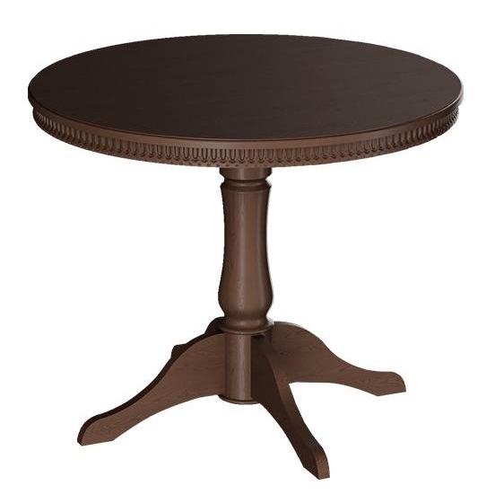 Стол обеденный Орландо Т1  (№4 массив дерева, мдф шпон-орех темный,  орех темный (ТриЯ) )