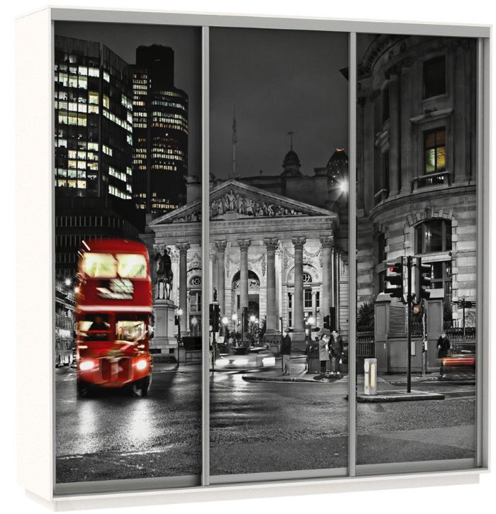 Фото Шкаф-купе Экспресс Трио Фото (2,4х0,6х2,2 - 3 двери) от производителя Мебельная компания Е1 в Красноперекопске по цене 58 640 ₽