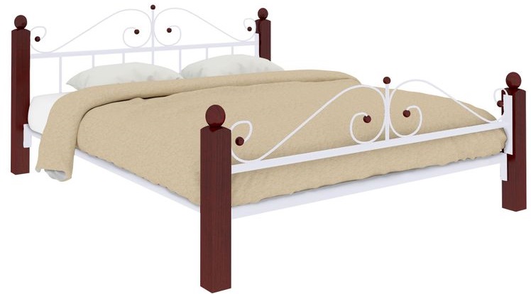 Фото Кровать двуспальная Диана Lux Plus (СМ 160х190) трубка металл от производителя Милсон в Красноперекопске по цене 22 280 ₽