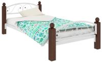 Фото derevyannye-krovati кровать односпальная вероника lux plus (см 90х200) трубка металл производитель Милсон